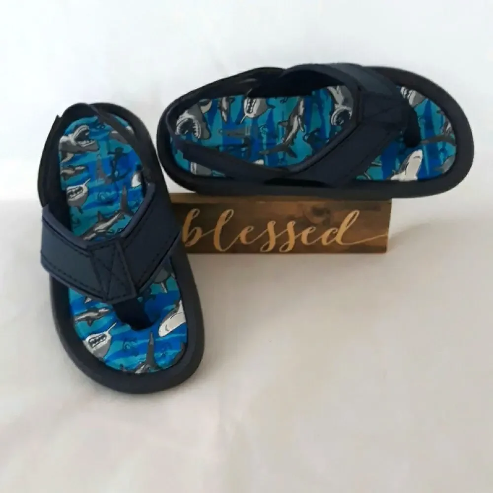 Capelli kids shark sandals